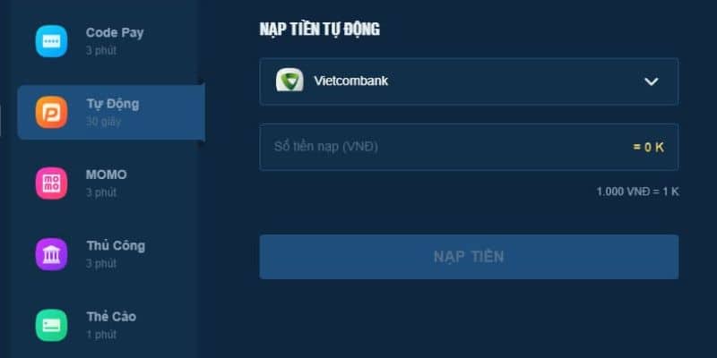 Nhà cái hỗ trợ thành viên nạp rút đa kênh